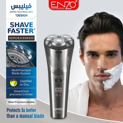 ENZO — machine de rasoir à trois têtes rotatives pour hommes