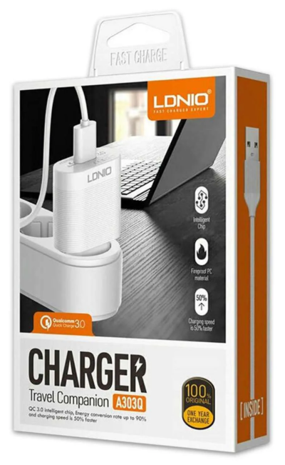 Chargeur 3.0A LDNIO A303Q