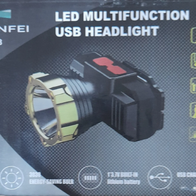 USB HEADLIGHT LED MULTIFONCTION