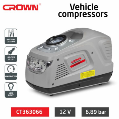 Mini Compresseur 12V / 220V – CROWN