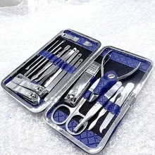 Kit de manucure professionnel en acier inoxydable, coupe-ongles incarnés, outils de pédicure, 18 en 1 Kit de manucure professionnel en acier inoxydable, coupe-ongles incarnés, outils de pédicure, 18 en 1