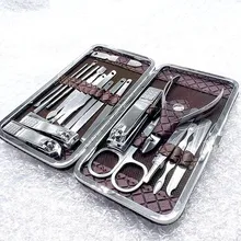 Kit de manucure professionnel en acier inoxydable, coupe-ongles incarnés, outils de pédicure, 18 en 1 Kit de manucure professionnel en acier inoxydable, coupe-ongles incarnés, outils de pédicure, 18 en 1