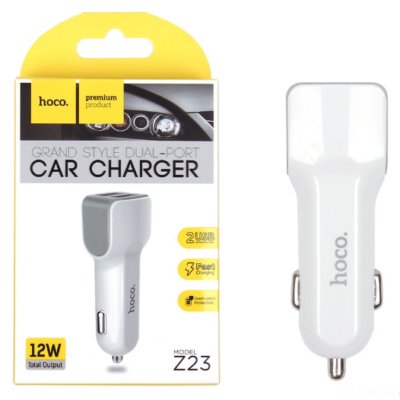 HOCO DUAL PORT CAR CHARGER Z23