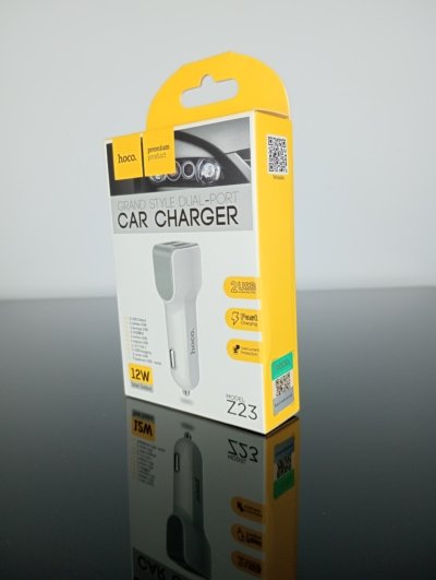 HOCO DUAL PORT CAR CHARGER Z23