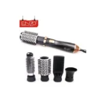 ENZO PROFESSIONAL Brosse Lissante Soufflante & Sèche Cheveux - 4 In 1