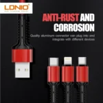 Ldnio Câble SY-03 pour Android Micro USB et USB C Charge Rapide – Image 8