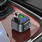 CHARGEUR DE VOITURE AVEC EMETEUR FM SANS FIL HOCO E67 – Image 2