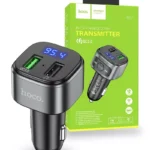 CHARGEUR DE VOITURE AVEC EMETEUR FM SANS FIL HOCO E67
