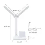 LED Double-head Desk Lamp USB Charging Eye Protection – Image 6