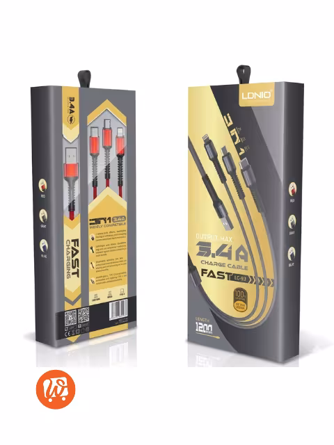 Ldnio Câble SY-03 pour Android Micro USB et USB C Charge Rapide