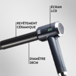 JEAN LOUIS DAVID Fer à boucler The Curler 39994 - 14 températures - Céramique - Noix du Brésil – Image 3