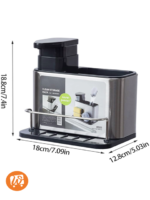 Porte Accessoires de Cuisine avec Distributeur de Savon – Image 3